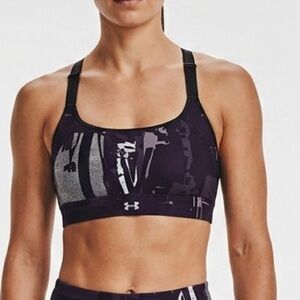 Under Armour Abstract Purple and Black Activewear Set